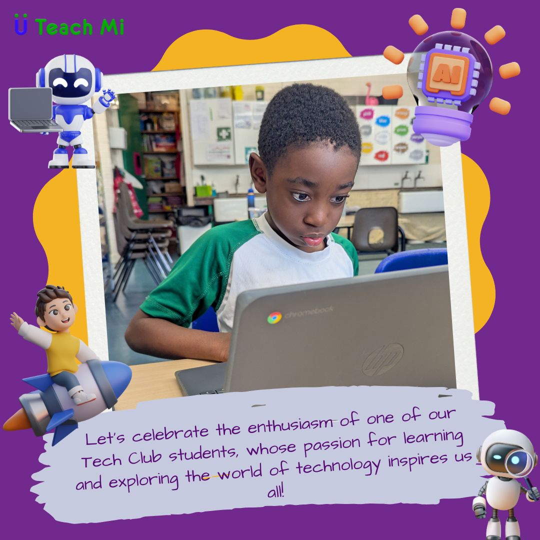 U Teach Mi pupils at after-school tech club